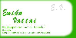 eniko vattai business card